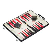 relaxdays Backgammon Koffer Brettspiel, 1 St.