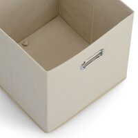 Zeller Aufbewahrungsbox 30,0 l beige 32,0 x 32,0 x 32,0 cm, 1 St.