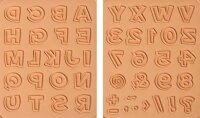 HEYDA Motivstempel-Set Buchstabe & Zahlen 10,0 - 55,0 mm, 1 St.