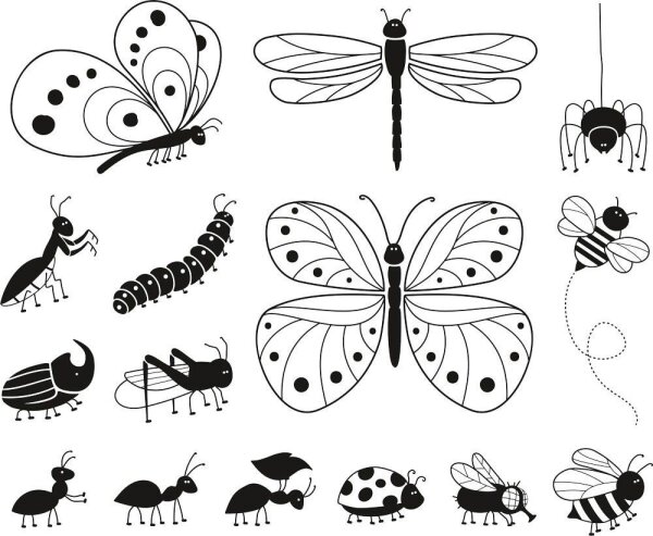 HEYDA Motivstempel-Set Insekten, 1 St.