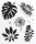 HEYDA Motivstempel-Set Blätter 10,0 - 55,0 mm, 1 St.