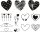 HEYDA Motivstempel-Set Herzen, 1 St.