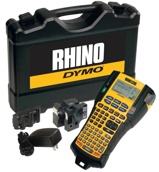 DYMO RHINO 5200 Set Beschriftungsgerät gelb, schwarz