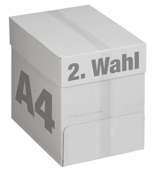 Kopierpapier 2. Wahl DIN A4 80 g/qm 2.500 Blatt Maxi-Box