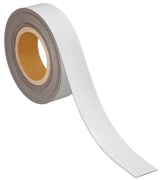 MAUL Magnetband weiß 4,0 cm x 10,0 m, 1 Rolle