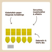 SUBSTRAL® Naturen® Fruchtfliegenfalle Gelbsticker Bio gelb, 1 St.