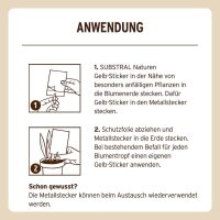 SUBSTRAL® Naturen® Fruchtfliegenfalle Gelbsticker Bio gelb, 1 St.