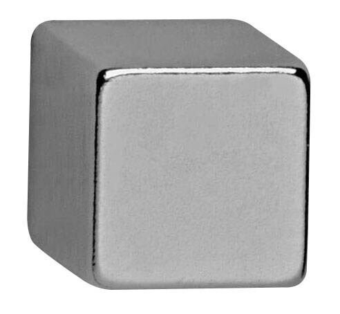 MAUL Magnete silber, Metall 1,0 x 1,0 x 1,0 cm, 4 St.