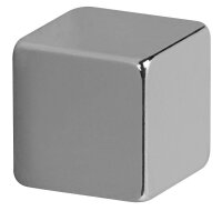 MAUL Magnete silber, Metall 1,0 x 1,0 x 1,0 cm, 4 St.