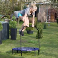 relaxdays Fitnesstrampolin blau 102,0 cm