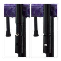 relaxdays Fitnesstrampolin blau 102,0 cm