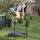 relaxdays Fitnesstrampolin blau 102,0 cm