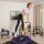 relaxdays Fitnesstrampolin blau 102,0 cm