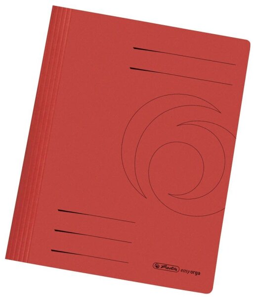 herlitz Schnellhefter easy orga Karton rot DIN A4, 10 St.