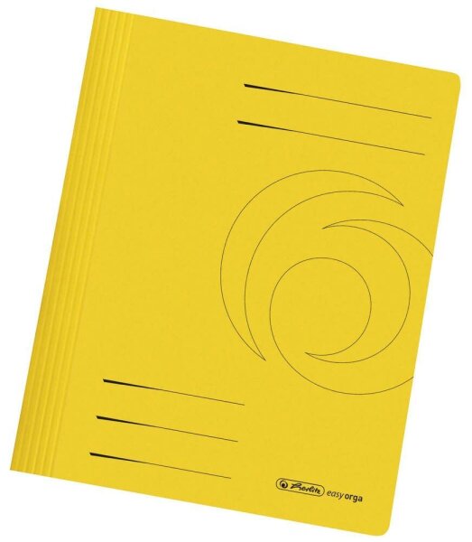 herlitz Schnellhefter easy orga Karton gelb DIN A4, 10 St.