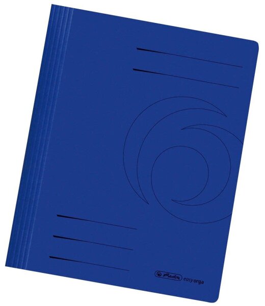 herlitz Schnellhefter easy orga Karton dunkelblau DIN A4, 10 St.