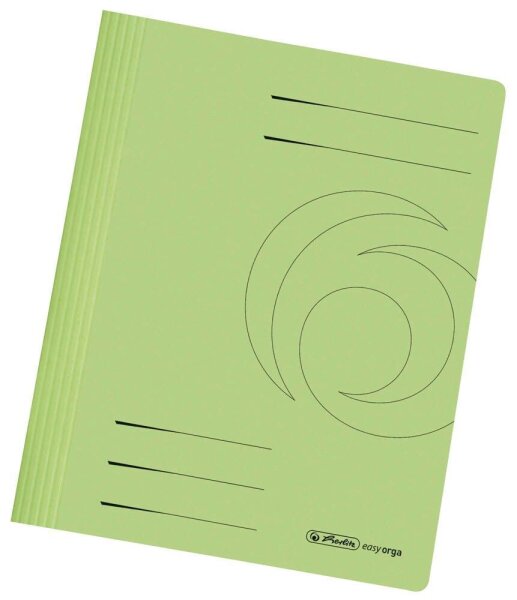 herlitz Schnellhefter easy orga Karton hellgrün DIN A4, 10 St.