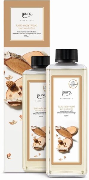 ipuro Raumduft-Nachfüller ESSENTIALS cedar wood orientalisch 500 ml, 1 St.  ( IFC1293 )