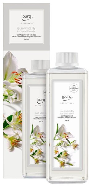 ipuro Raumduft-Nachfüller ESSENTIALS white lily blumig 500 ml, 1 St.