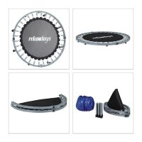 relaxdays Fitnesstrampoline blau 95,0 cm