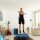 relaxdays Fitnesstrampoline blau 95,0 cm