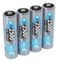 ANSMANN Akkus Ni-MH Mignon AA 2.400 mAh, 4 St.