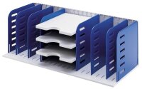 styro Sortierstation styrorac grau/blau mit 7 Fächern