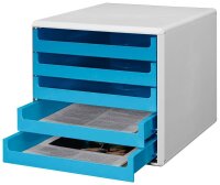 M&M Schubladenbox  ocean-blue 30050961, DIN A4 mit 5...