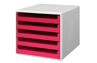 M&M Schubladenbox  sunset-red 30050960, DIN A4 mit 5...