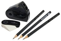 FABER-CASTELL GRIP 2001 Bleistift-Set B schwarz, 1 Set
