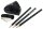 FABER-CASTELL GRIP 2001 Bleistift-Set B schwarz, 1 Set