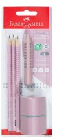 FABER-CASTELL GRIP 2001 Bleistift-Set B rose shadow, 1 Set