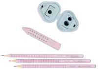 FABER-CASTELL GRIP 2001 Bleistift-Set B rose shadow, 1 Set