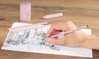 FABER-CASTELL GRIP 2001 Bleistift-Set B rose shadow, 1 Set