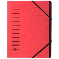 PAGNA Ordnungsmappe 7 Fächer rot, 1 St.