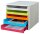 M&M Schubladenbox  grau, grün, orange, blau, rot 30050967, DIN A4 mit 5 Schubladen, 1 St.