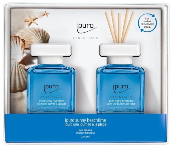ipuro Raumduft ESSENTIALS sunny beachtime fruchtig 2x 50 ml, 2 St.  ( IFC5099 )
