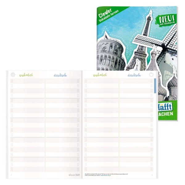 Häfft® Verlag Vokabelheft Universal -alle Sprachen Lineatur 53 liniert DIN A5 ohne Rand, 64 Blatt, 1 St.