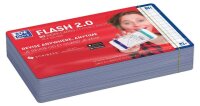 OXFORD Karteikarten FLASH 2.0 DIN A7 weiß, blau kariert, 80 St.