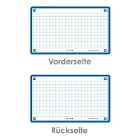 OXFORD Karteikarten FLASH 2.0 DIN A7 weiß, blau kariert, 80 St.