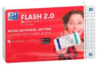 OXFORD Karteikarten FLASH 2.0 DIN A7 weiß kariert,...
