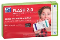 OXFORD Karteikarten FLASH 2.0 DIN A7 weiß,...