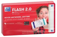 OXFORD Karteikarten FLASH 2.0 DIN A7 weiß, rot...