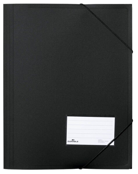 DURABLE Eckspanner DIN A4 schwarz, 5 St.