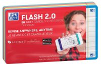 OXFORD Karteikarten FLASH 2.0 DIN A7 gelb, rot,...
