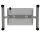 HAMMERBACHER XMST12 elektrisch höhenverstellbarer Schreibtisch nussbaum rechteckig, T-Fuß-Gestell silber 120,0 x 80,0 cm