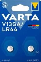 VARTA Knopfzellen V13GA/LR44 Alkali-Mangan 1,5 V, 2 St.