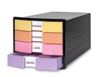 HAN Schubladenbox IMPULS  gelb, orange, rosa, lila...