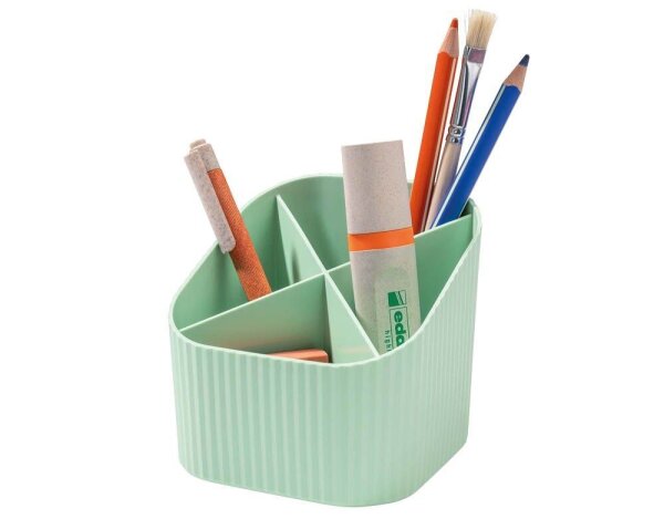 HAN Stiftehalter X-LOOP pastellgrün Kunststoff 4 Fächer 11,1 x 11,1 x 10,5 cm