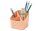 HAN Stiftehalter X-LOOP pastellorange Kunststoff 4 Fächer 11,1 x 11,1 x 10,5 cm